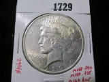 1923 Peace Silver Dollar, BU, MS63 value $40, MS64 value $55, MS65 value $125