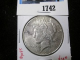 1926-S Peace Silver Dollar, AU, value $38+