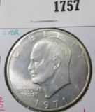 1971-S 40% SILVER Eisenhower Dollar, BU, value $13+