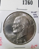 1973 Eisenhower Dollar, BU, available only from Mint Sets, not made for circulation, value $15+