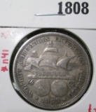 1893 Columbian Exposition Commemorative Half Dollar, XF, value $20+