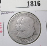 1923-S Monroe Doctrine Commemorative Half Dollar, circulated pocket piece, AU value $50+