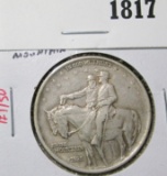 1925 Stone Mountain Commemorative Half Dollar, AU, value $55+