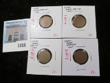 Group of 4 Blank Planchet (Lincoln) Cents, group value $12+