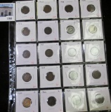 Group of 20 Indian Head Cents, dates from 1902 through 1908, grades from G through F, group value $5
