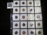 Group of 20 Indian Head Cents, dates from 1902 through 1907, grades from G through F, group value $7