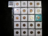 Group of 20 mixed date Lincoln Cents, dates range from 1941 to 1999, includes BU & Proof issues, gro