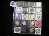 Group of 20 mixed tokens & medals, Trains, Planes and Pony Express, nice group, group value $80+