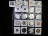 Group of 20 mixed tokens and medals, all American Indian related, group value $60+