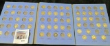 Partial set of Mercury Dimes in a blue Whitman folder, 41 coins present, dates & mintmarks verified,