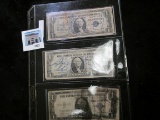 Group of 3 Series 1935 Silver Certificates, all are WWII era 