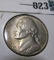 1947 S Jefferson Nickel with four full steps, Gem BU.