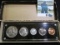 1960 P U.S. Silver Proof Set in a black special holder. Five-piece.