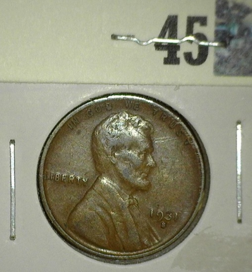 1931 S Lincoln Cent, EF.