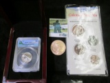 2010 D ANACS slabbed MS67 Yellowstone National Park Official Release Ceremony Quarter in hardwood ca