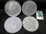 Four different Three inch Large Coin Replicas.