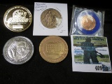 Republic of Liberia $10 George W. Bush Coin, BU & (4) Medals: 