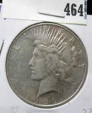 1927 D Peace Silver Dollar.