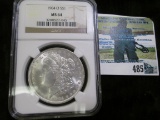 1904 O Morgan Silver Dollar, NGC slabbed MS 64.