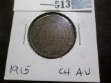 1915 Canada Large Cent, Choice AU.