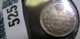 1915 Canada Five Cent Silver, VG