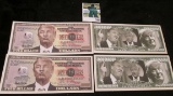 (4) $4,000,000,000 Donald Trump Satirical Banknotes.