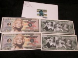 (4) $1,000,000 Marilyn Monroe Federal Notes.