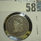 1832 Capped Bust Half Dime, Fine.