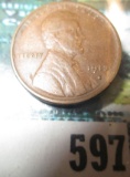 1913 S Lincoln Cent, F-VF.