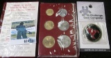 1970 Coins of Israel Jerusalem Specimen Set, (6 pcs.); & 