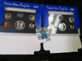 1969 S & 70 S U.S. Proof Sets with Silver Half-dollars. In original boxes as issued.