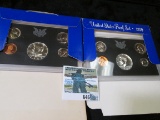 1969 S & 70 S U.S. Proof Sets with Silver Half-dollars. In original boxes as issued.