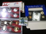 1970 S U.S. Proof Set with Silver Half-dollar. In original boxes as issued & 2006 S Silver U.S. Proo
