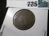 1867 Indian Cent, Good.