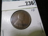 1912 D Wheat Cent, Fine.