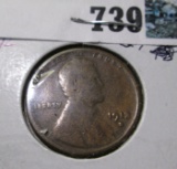 1913 S Wheat Cent, Fine.