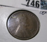 1924 D Lincoln Cent, EF.