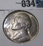 1953 D Jefferson Nickel Gem BU with three full steps.