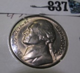 1956 P Jefferson Nickel, Gem BU.