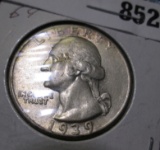 1939 P Washington Quarter, Gem BU.