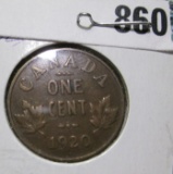 1920 small Canada Cent, VG. Quite scarce.