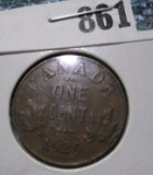 1929 Canada Cent, EF.