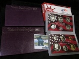 1970 S U.S. Silver Proof Set; 1984 S U.S. Proof Set & 2005 S U.S. Mint Silver Proof Set. In original