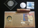 1953 & 1965 Great Britain Commemorative Crowns; 2000 P Sacagawea Dollar in original Mint holder; & a