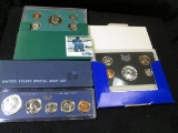 1966 Special Mint Set in original holder; 1969 S Silver U.S. Proof Set; & 1996 S U.S. Proof Set.