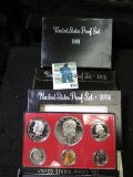 1974 S, 1975 S, & 1981 S U.S. Proof Sets in original boxes as issued.