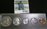 1962 P U.S. Silver Proof Set in a special Snaptight holder. Five-piece.