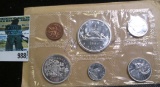 1965 Canada Silver Prooflike Six-piece set in original Royal Mint cellophane.