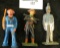 3 metal toy figurines, soldier, sailor, pirate, maker unknown, possibly Barclay