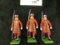 Group of 3 metal toy soldiers - BRITAINS 